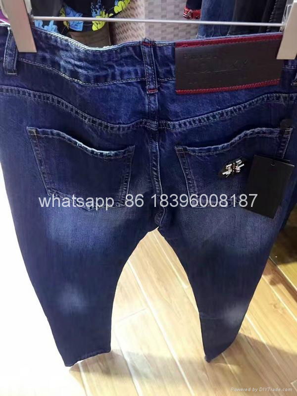 Wholesale top quality  Philipp Plein replica jeans pants sweatpants Men Trousers 2