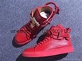 Factory wholesale Buscemi high top quality sheepskin leather shoes sneakers 2