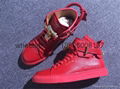 Factory wholesale Buscemi high top quality sheepskin leather shoes sneakers