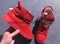Factory wholesale Buscemi high top quality sheepskin leather shoes sneakers 4