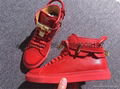 Factory wholesale Buscemi high top quality sheepskin leather shoes sneakers