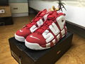 wholesale top Supreme x Nike Air More Uptempo running shoes sneakers 