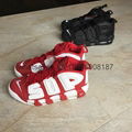 wholesale top Supreme x Nike Air More Uptempo running shoes sneakers 