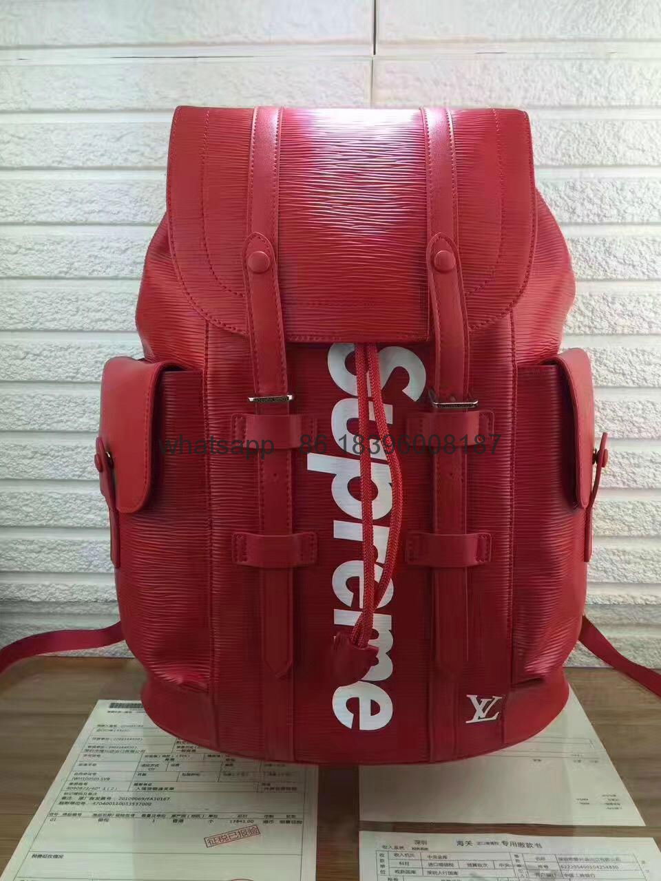 louis vuitton supreme bag fake