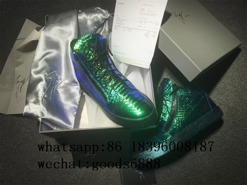 wholesale Giuseppe Zanotti Sneaker boots gz real Leather fashion shoes 3