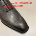 wholesale top berluti style best Handmade mens shoes in cowhide leather shoes