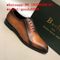 wholesale top berluti style best Handmade mens shoes in cowhide leather shoes