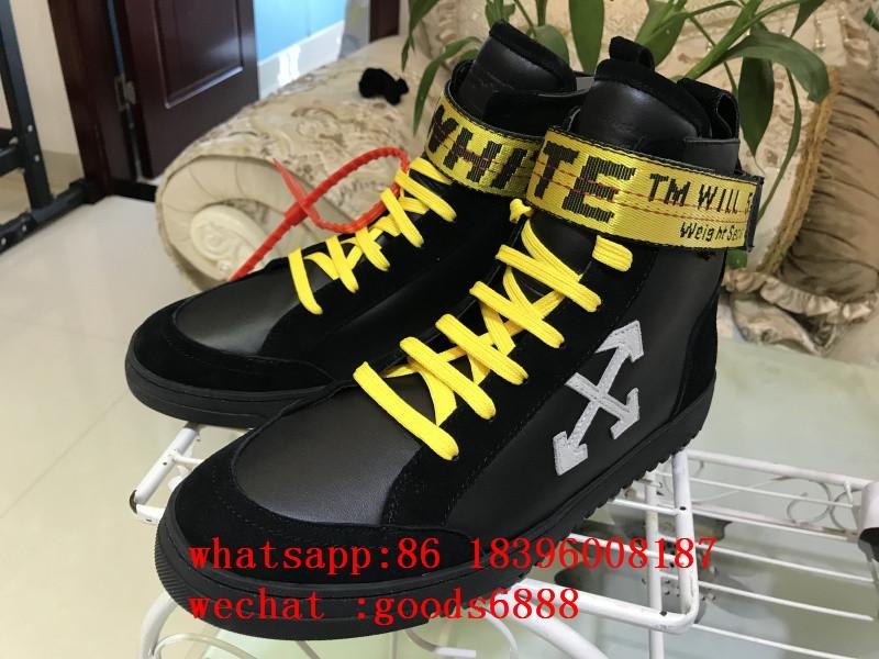2019 newest models real ow HIGH TOP SNEAKER OFF-WHITE C/O VIRGIL ABLOH shoes 4
