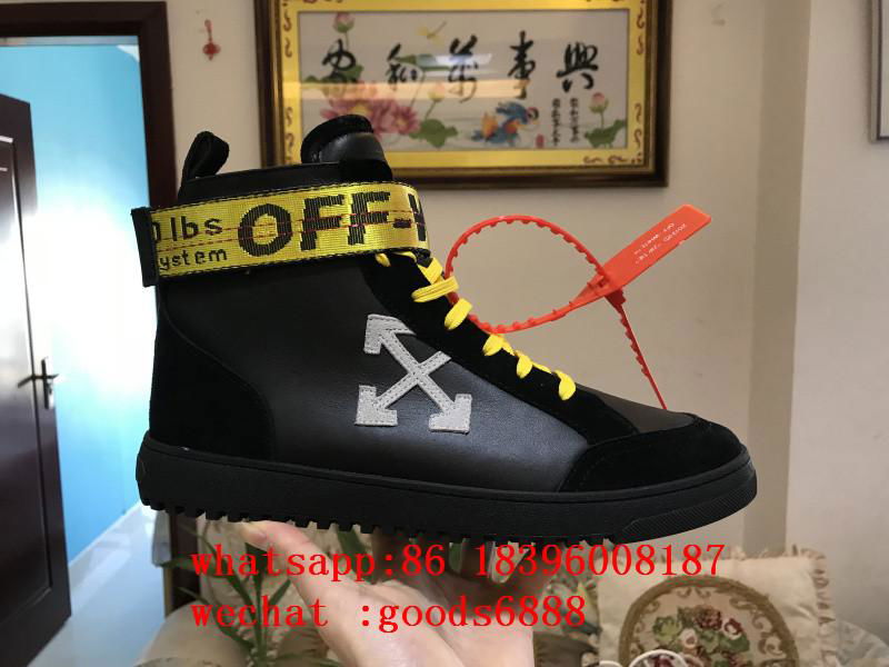 2019 newest models real ow HIGH TOP SNEAKER OFF-WHITE C/O VIRGIL ABLOH shoes 5