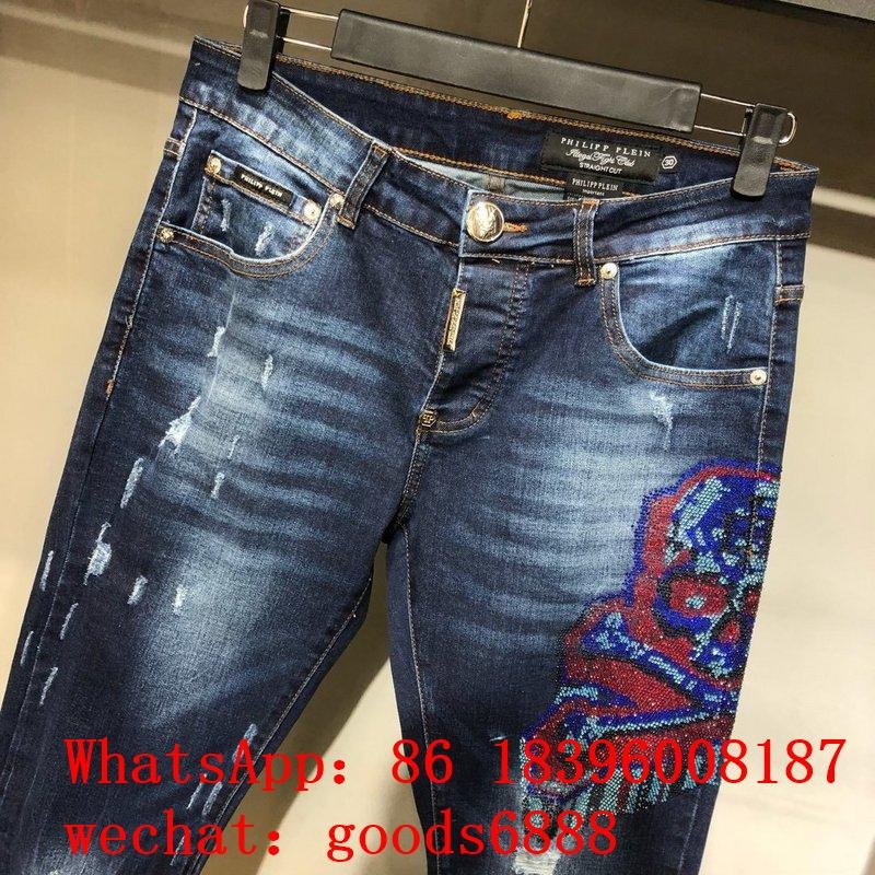 Wholeale Cheap Phili Plein Jeans Men's Phili Plein Jeans clothing trousers 4