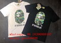 Hot brand BAPE shirt APE  jeacket  Camo Shark full Zip hoodie  fahison t shirts