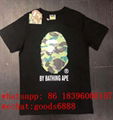 Hot brand BAPE shirt APE  jeacket  Camo Shark full Zip hoodie  fahison t shirts