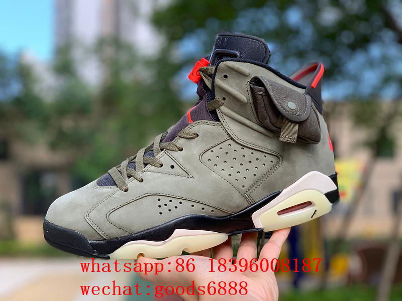 best qaulity      Air Jordan 6 x Travis Scott AJ6 TS Sneaker basketball  Shoes  5