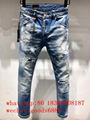 Wholesale authentic D2 Dsquared2 jeans 1:1 quality men long jeans pants trousers