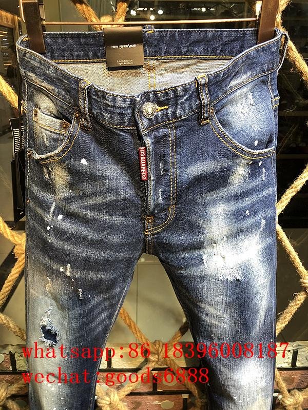 Wholesale authentic D2 Dsquared2 jeans 1:1 quality men long jeans pants