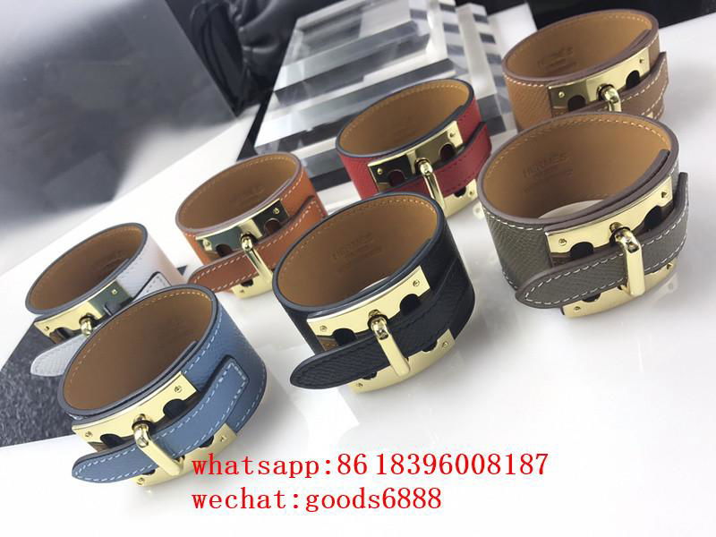 Wholesale Newest Leather Louis Vuitton jewelry Lv Shield Studded Bracelet bangle (China Trading ...