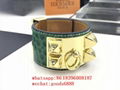 Wholesale Newest Leather               jewelry     hield Studded Bracelet bangle 15