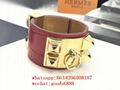 Wholesale Newest Leather               jewelry     hield Studded Bracelet bangle 17