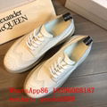 wholeSale 1：1 best Alexander McQueen sneankersTop Quality McQ leather Trainers