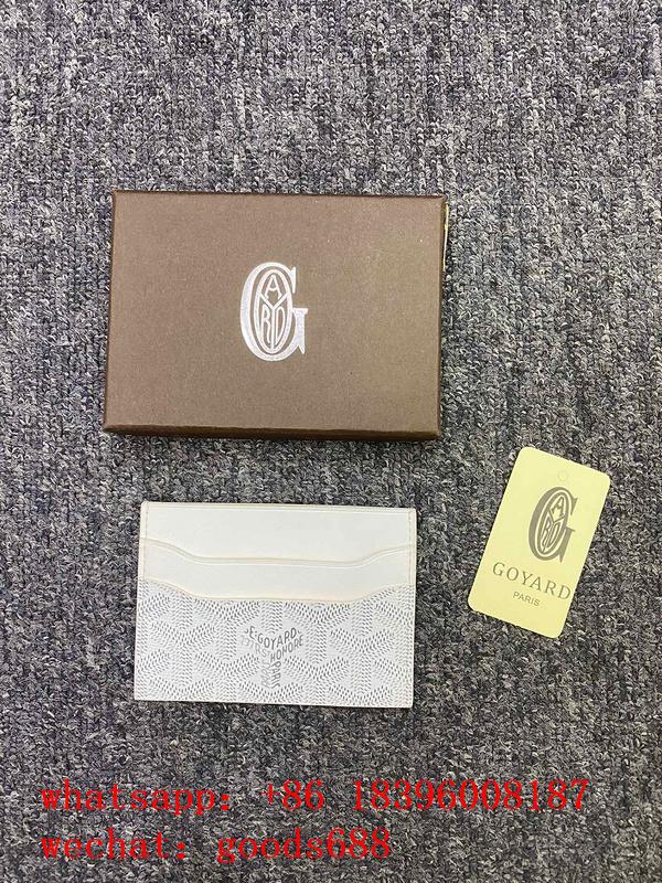 original quality Goyard Card bag, real leather card card wallet top replica 5