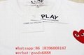 wholesale real best quality CDG PLAY Half Heart Short Sleeve T-shirt clothes 7
