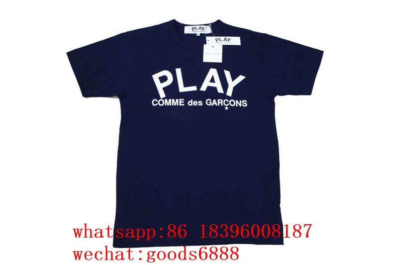 wholesale real best quality CDG PLAY Half Heart Short Sleeve T-shirt clothes 13