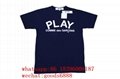 wholesale real best quality CDG PLAY Half Heart Short Sleeve T-shirt clothes 13