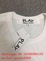 wholesale real best quality CDG PLAY Half Heart Short Sleeve T-shirt clothes 14