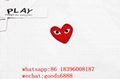 wholesale real best quality CDG PLAY Half Heart Short Sleeve T-shirt clothes 20