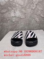 free shipping top Off-White print slides Off White slipper beach slides sandals 11