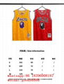 original BAPE NBA jersey Los Angeles Lakers Mens NBA Retro shirt stitched Jersey