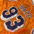 original BAPE NBA jersey Los Angeles Lakers Mens NBA Retro shirt stitched Jersey