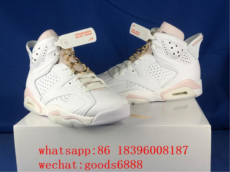 wholesale 2021 original Air Jordan 6 WMNS “Gold Hoops” basketball sports shoes 3