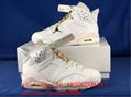 wholesale 2021 original Air Jordan 6 WMNS “Gold Hoops” basketball sports shoes 15