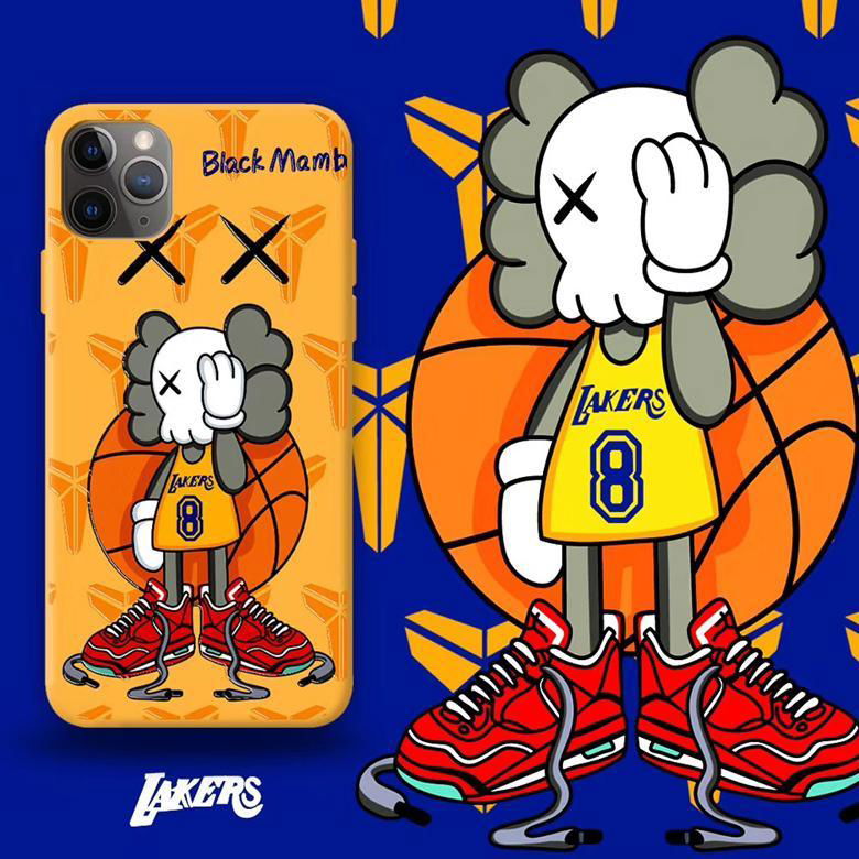 wholesale Luxury Designer Cartoon KAWS Sport Back Cover Basketball 24 Kobe Case 3