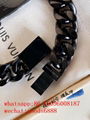 wolesale cheap factory price top Louis Vuitton Chain Links Patches  necklace