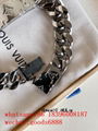 wolesale cheap factory price top Louis Vuitton Chain Links Patches  necklace