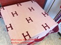 factory Outlet Hermes cashmere wool beautiful blanket wholesale factory price