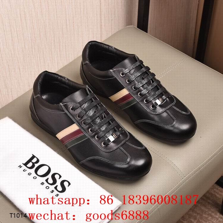 authentic hugo boss men casual shoes sneakers boss 1：1 top boss dress trainers 4