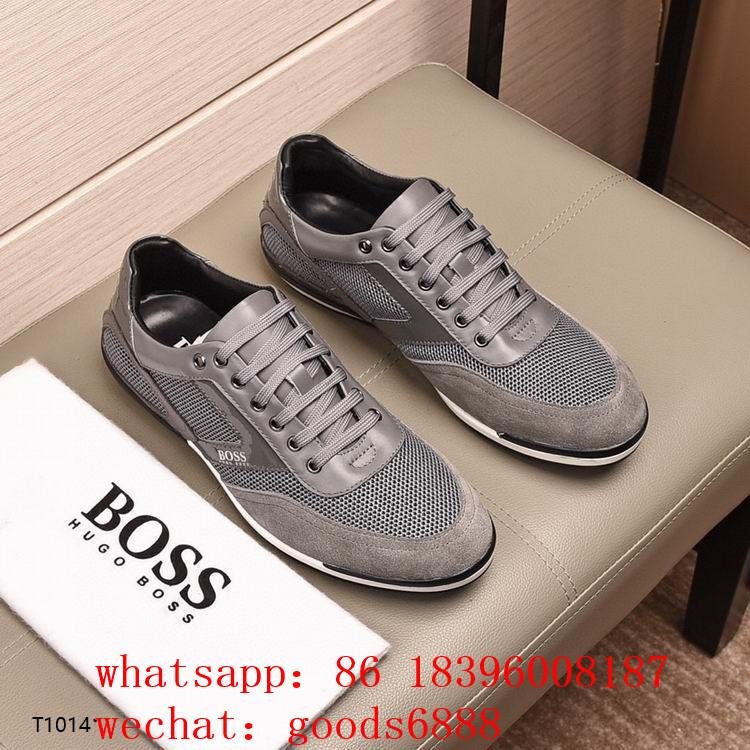 authentic hugo boss men casual shoes sneakers boss 1：1 top boss dress trainers 5