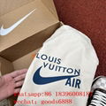 Newest model authentic real LV LOUIS VUITTON × Nike Air Force 1 Low sports shoes