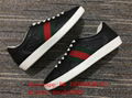 wholesale authentic real original best Gucci Bee real leather shoes sneakers