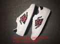 wholesale authentic real original best Gucci Bee real leather shoes sneakers