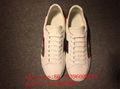 wholesale authentic real original best Gucci Bee real leather shoes sneakers