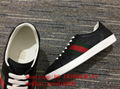 wholesale authentic real original best Gucci Bee real leather shoes sneakers