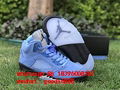 newest original best quality air Jordan 5 “UNC" AJ 5 sports sneakers  14