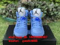 newest original best quality air Jordan 5 “UNC" AJ 5 sports sneakers  15