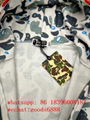 wholesale top quality bape splicing sleeves jackets shark coat zip up hoodies
