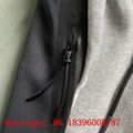 wholesale 1:1 original Nike Set Tech Fleece - Black & Light Grey sports suit