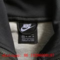 wholesale 1:1 original Nike Set Tech Fleece - Black & Light Grey sports suit